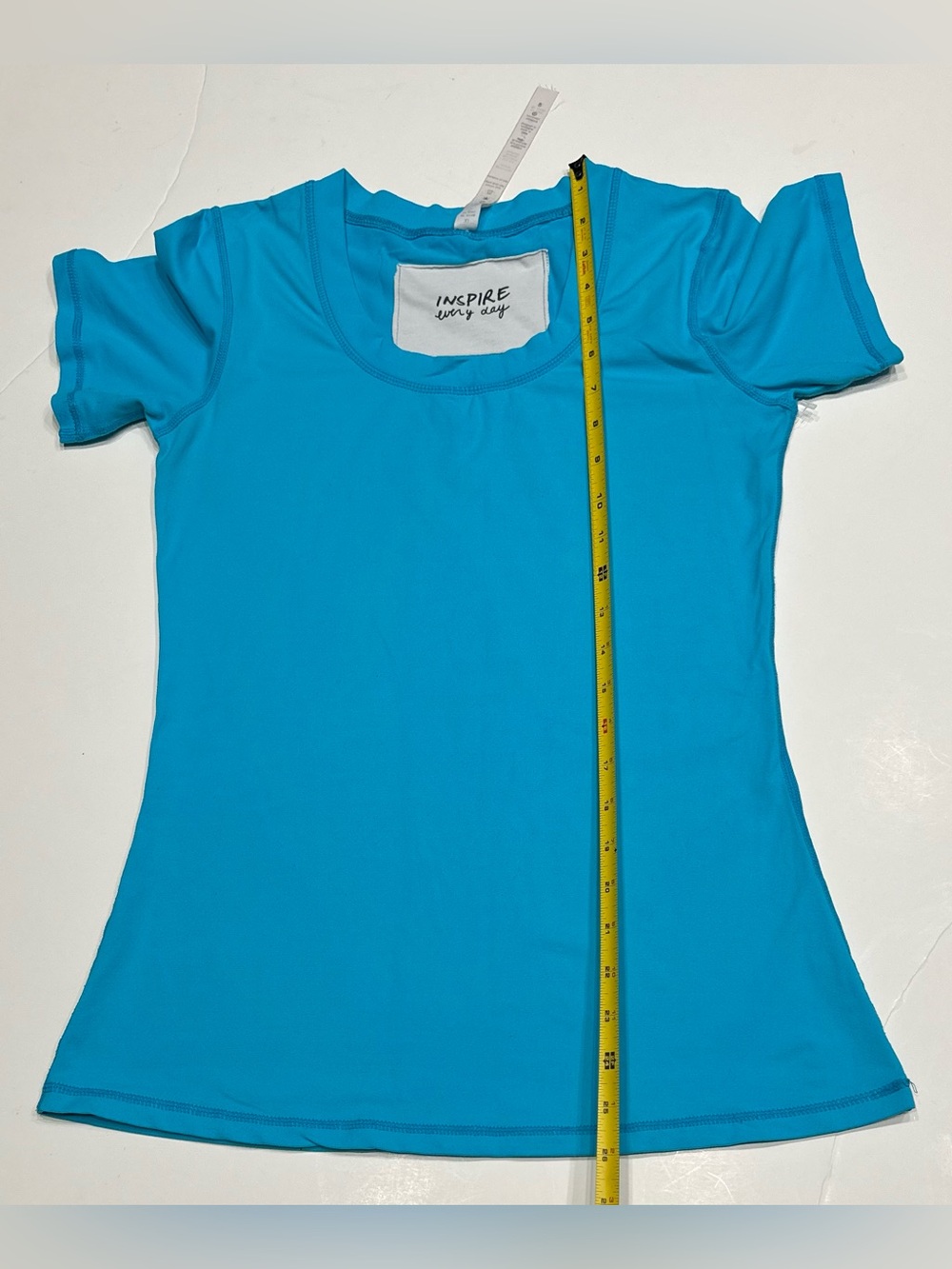Lululemon Women Size 8 Blue Short Sleeve Athletic Top Yoga Shirt - Picture 8 of 11